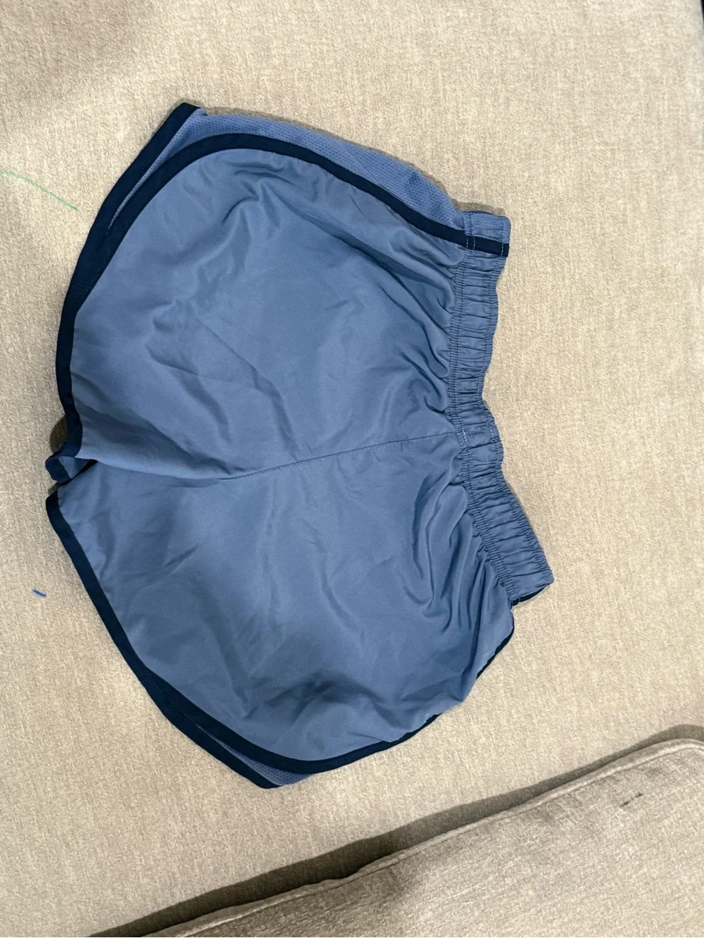 Nike women’s Navy and Dark Navy Athletic Shorts